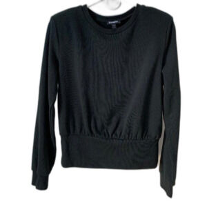 NWT Express black sweater with padded shoulders size S